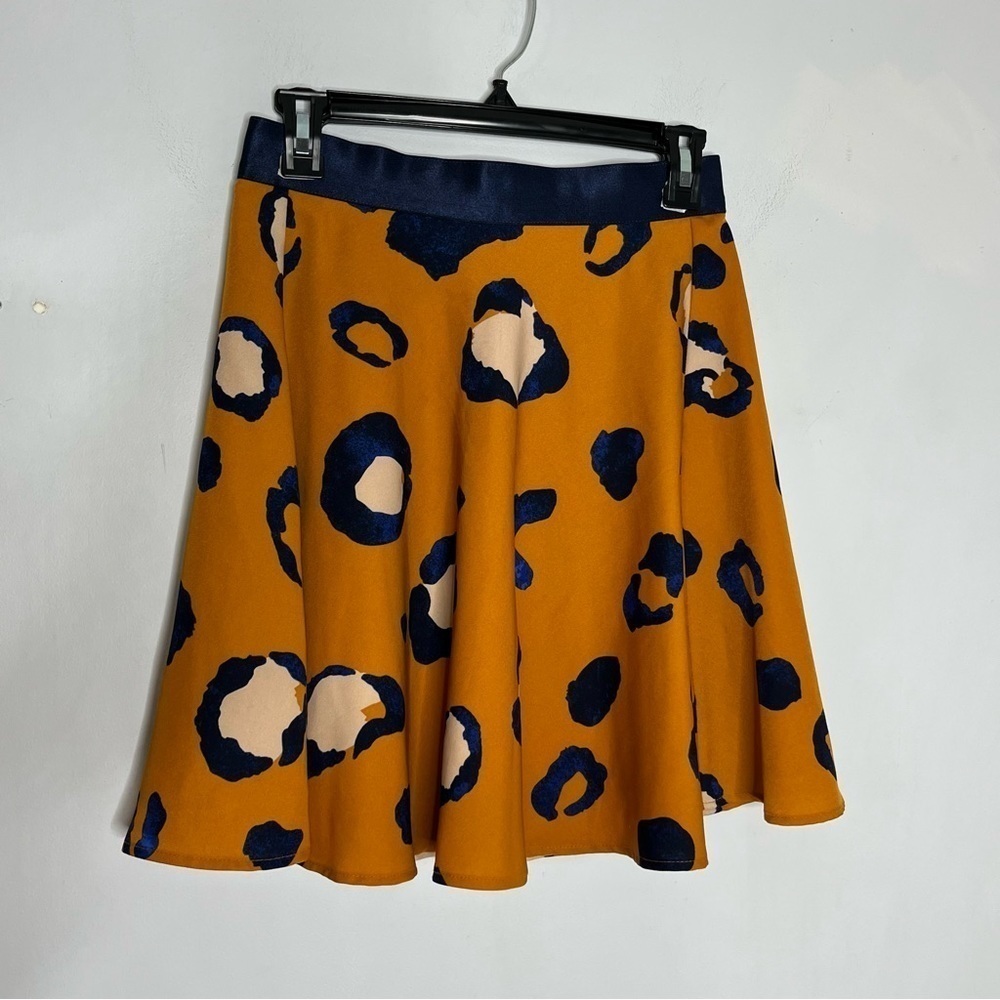 3.1 Phillip Lim Target Size 4 Leopard Skater Circle Mini Skirt Satin